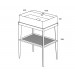 Conjunto mueble de baño rectangular STAND UP azul en madera + lavabo B&K