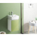 Mueble de baño suspendido módulo cuadrado HANG OUT varios colores + lavabo B&K