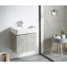 Mueble de baño suspendido HANG OUT Cemento módulo rectangular + lavabo B&K