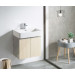 Mueble de baño suspendido HANG OUT Roble módulo rectangular + lavabo B&K