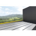 Panel Sandwich Cubierta Chapa Acero Galvanizado / Espuma Poliuterano Blanco Nervado 1000x3000x30MM
