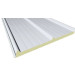 Panel Sandwich Cubierta Chapa Acero Galvanizado / Espuma Poliuterano Blanco Nervado 1000x3000x30MM