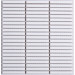 Pavimento mosaico enmallado TECH Linea White 28,41x29,61cm