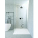 Plato de ducha antideslizante AMARIS Solidstone textura piedra Tierra 80x120CM Valvula By Marzzo