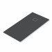 Plato de ducha Evol Solidstone Antracita textura piedra de resina mineral 90x150 cm
