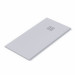 Plato de ducha Evol Solidstone Gris Claro textura piedra de resina mineral 100x110 cm
