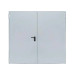 Puertas Cortafuegos EI12 60 Doble Hoja 800+790x2050M Blanco 9010G Con Maneta Negra