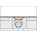KERDI-LINE-D rejilla portadora sin marco 99 cm para canales de desagüe kerdi-line KLDE100