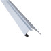 Remate contorno Lama Venecia aluminio 3ML, Blanco satinado