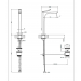 Grifería Monomando Lavabo caño alto negro XL mate RILIEVO Gessi Rubinetteria 59003/299