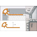 RONDEC-PRO Cantonera redonda de PVC pergamon altura 10 mm PRO 100 W