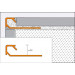 QUADEC-AC Cantonera de aluminio lacado blanco brillo altura 8 mm Q 80 BW