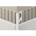 QUADEC-AC Cantonera de aluminio lacado blanco brillo altura 12,5 mm Q 125 BW