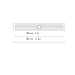 SET KERDI-LINE-H 40 desagüe lineal 100 cm de acero inoxidable y salida horizontal KLH40GE100