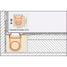 SET KERDI-LINE-H 40 desagüe lineal 100 cm de acero inoxidable y salida horizontal KLH40GE100