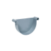 Tapa para Piezas Canalón Circular Doble Voluta PVC Diam. 185mm, Gris