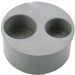 Tapon PVC reductor doble ciego Macho-Hembra 125/75/40 Gris