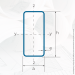 Tubo Rectangular Galvanizado 80x40x1,5mm 