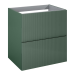WISH Mueble de baño con encimera 2 cajones verde Cosmic
