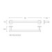 Toallero barra 60cm Inox Cepillado COSMIC