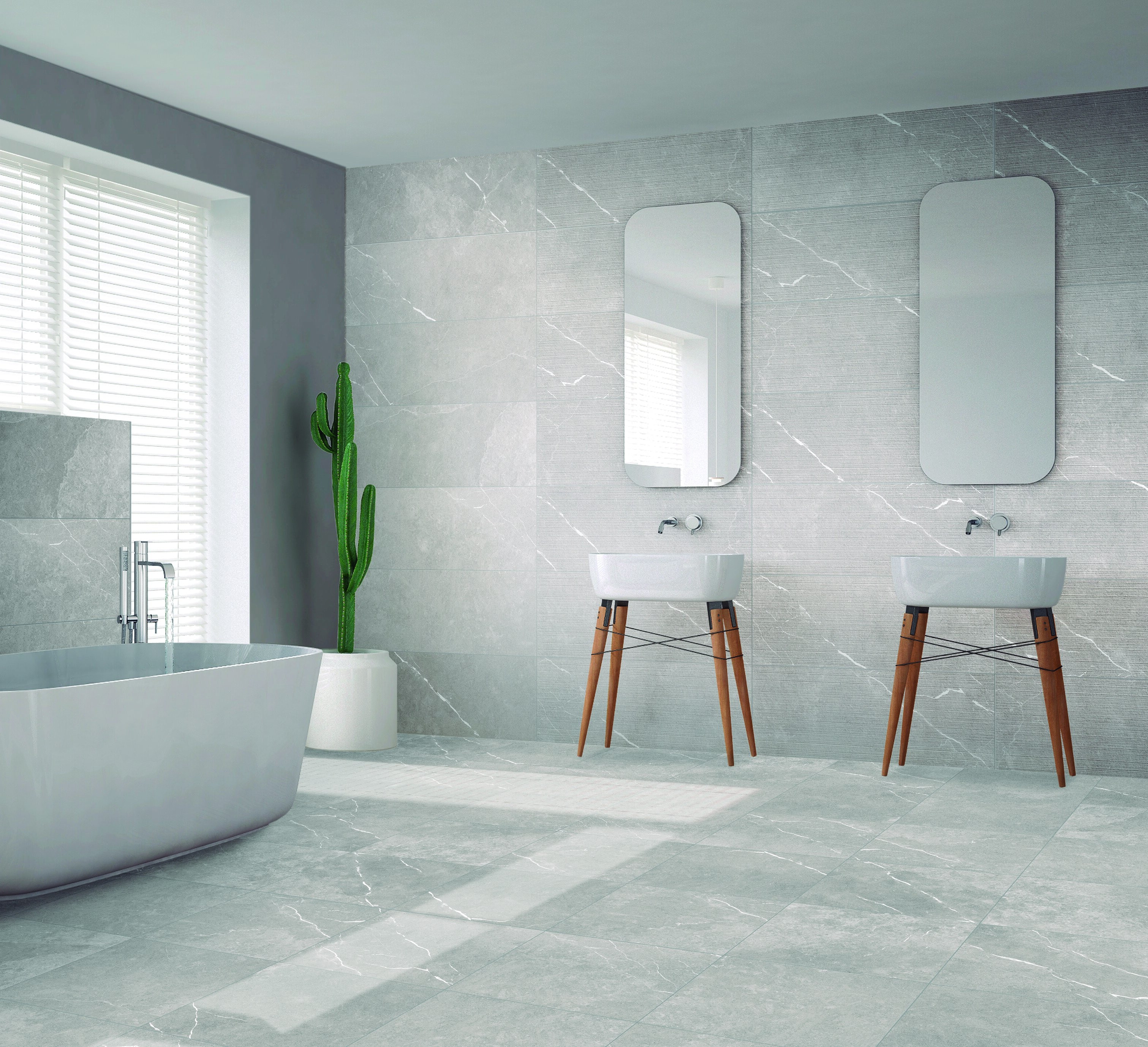 Revestimiento ANETO R120 Grey mate rectificado 40x120cm